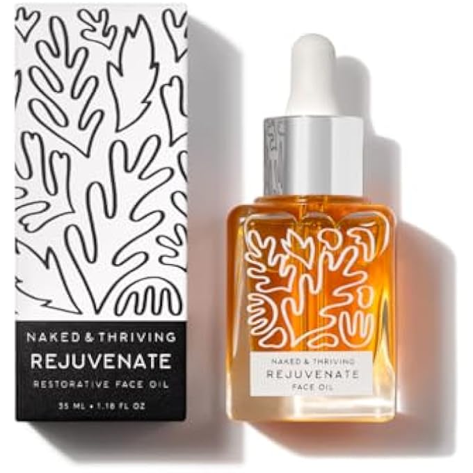 Naked + Thriving REJUVENATE RESTORATIVE FACIAL OIL - ORGANIC, VEGAN, ALL-NATURAL SKIN CARE & FACE OIL (1.0 OZ/30 ML) - Image 1